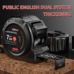 3/5/7.5/ High Precision Measuring Tools Household Woodworking Ruler Thickening Waterproof and Anti-corrosion Tape Measure