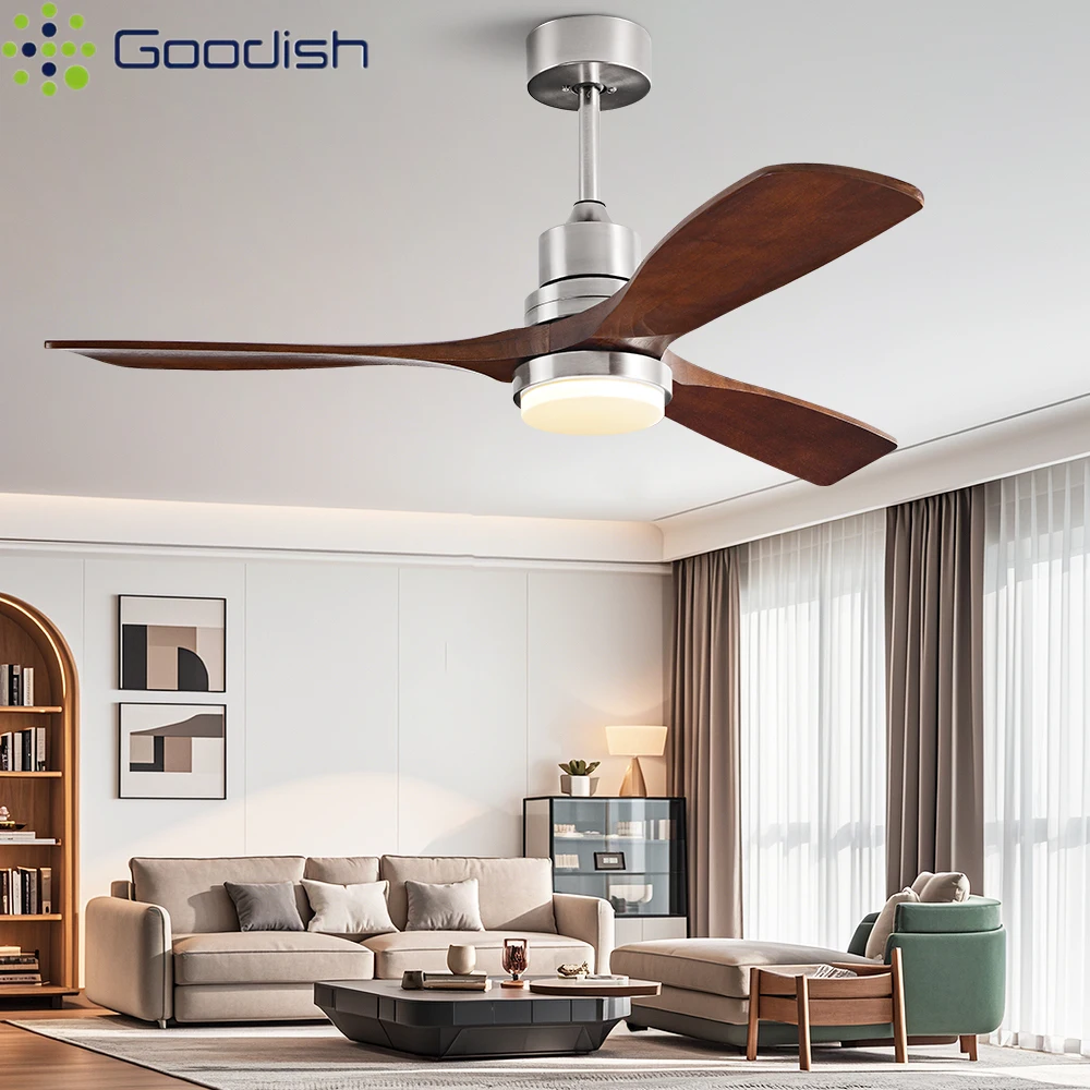 

Modern Nordic Led Ceiling Fans with Lights Home Decoration Strong Wind with Focus Lamps for Kitchen Living Dining Room With Fan