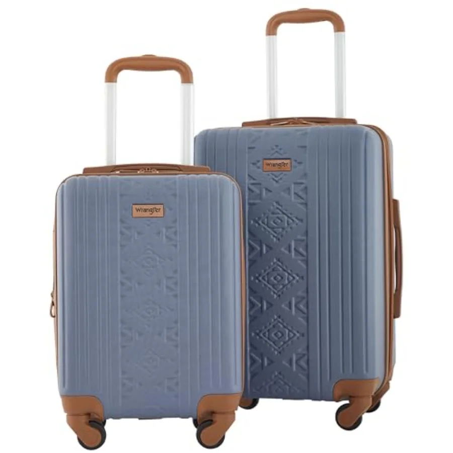 

Комплект из 2 предметов ручной клади Wrangler 22 и 18 Heartland, цвет винтажный индиго, из прочного полиэстера, легкий дизайн