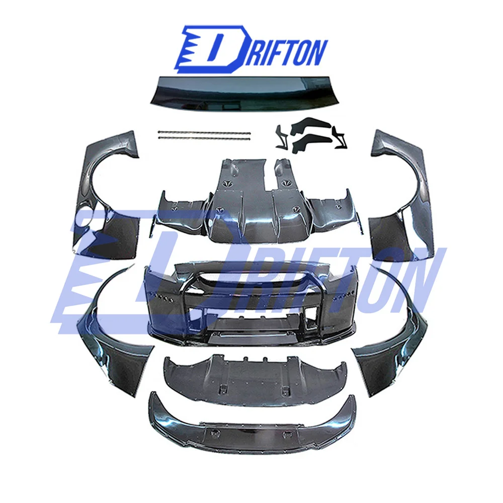 Rocket Bunni Style Wide Body Kit for Nissan R35 GTR Carbon Fiber Body Kit