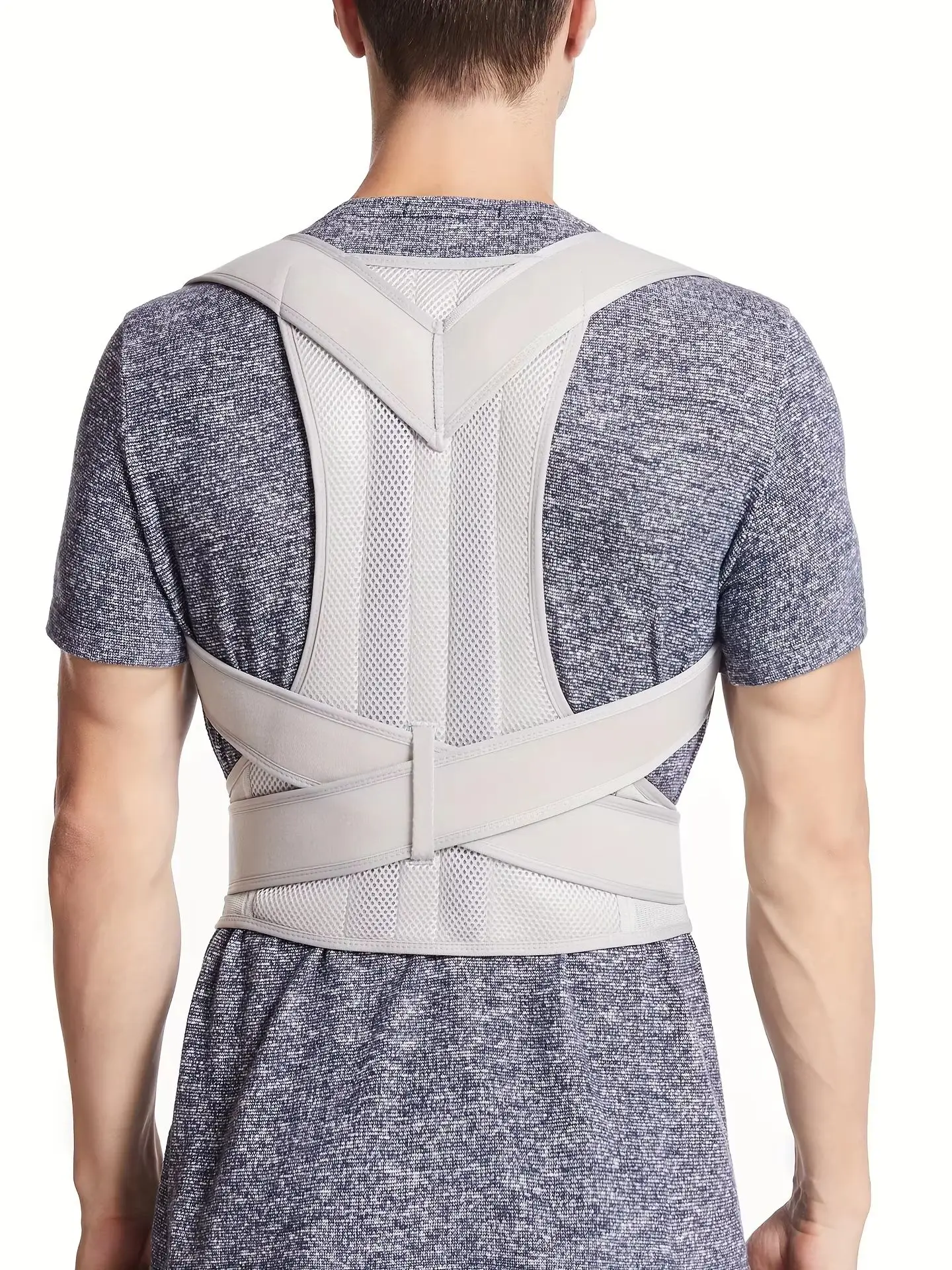 Back Posture Brace Clavicle Support, Stop Slouching And Hunching, Adjustable Back Trainer Unisex, Order A Size Up