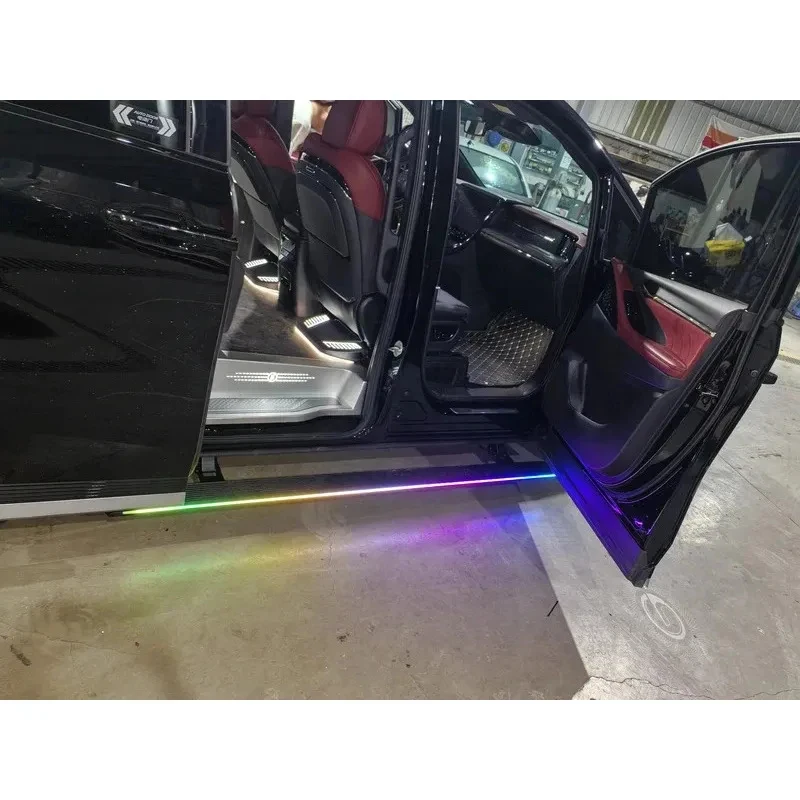 

Foot Pedal Running Boards With LED Lash 2025 Year Models Ride Prevention Side Step