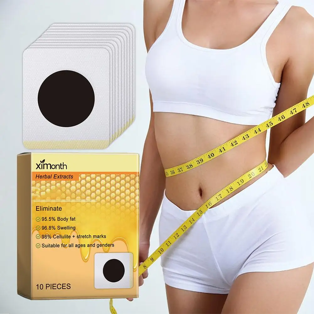 Parches de abeja para adelgazar para mujer, parche adelgazante corporal con extractos naturales para ayudar a eliminar la besidad, parche para perder peso, 2x10 piezas, 2024