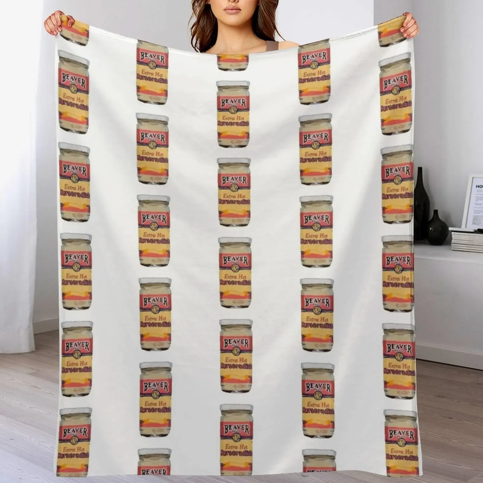 

Extra Hot Horseradish! Throw Blanket Versatile Cozy Throw Blanket for All Occasions