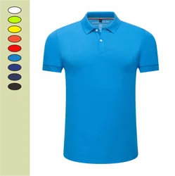 Summer Short sleeve Polo Shirt T-Shirt Solid Color New Casual Lapels Business Thin Menswear Fashion Anti-wrinkle Men Top