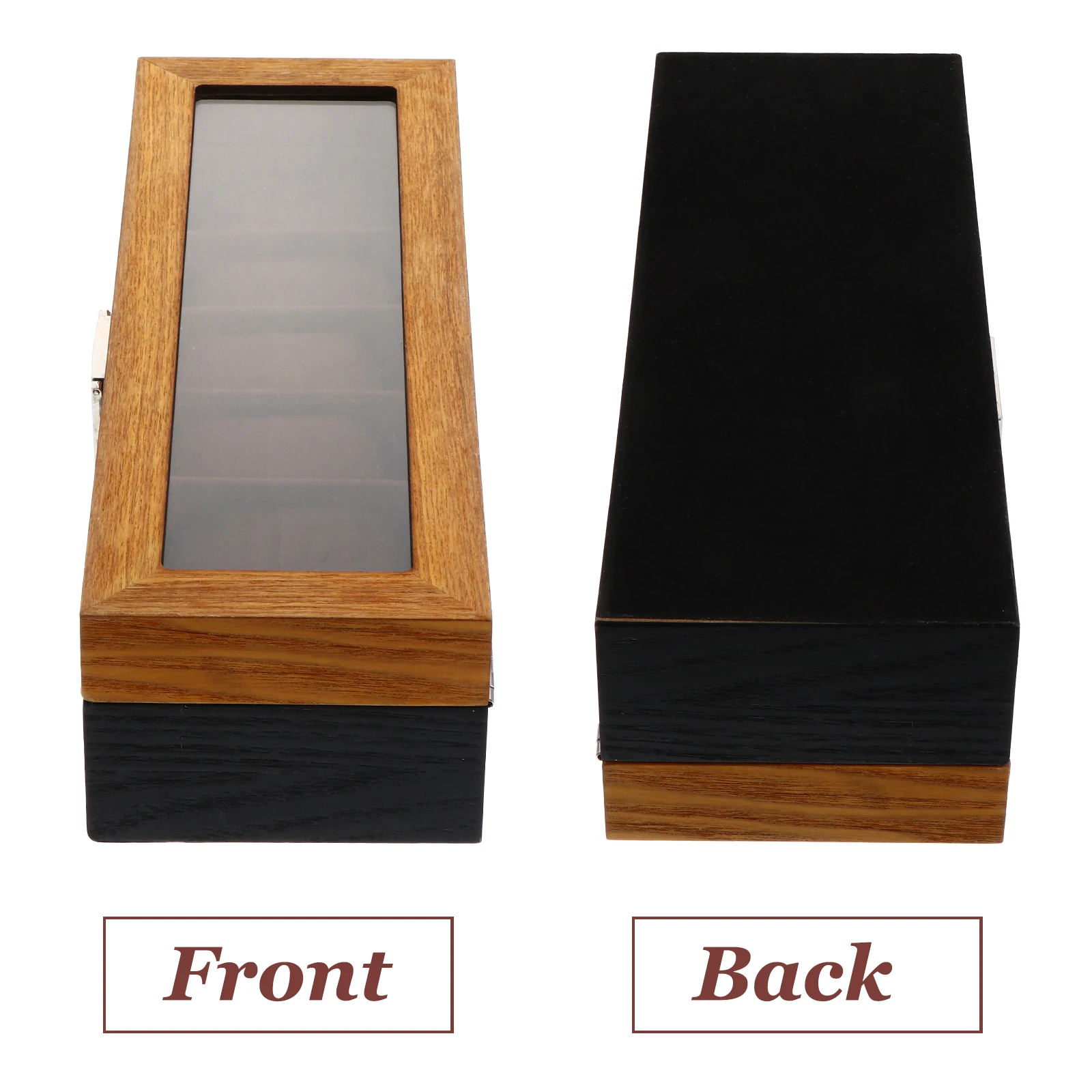 

6 Slots Wooden Watch Box Durable Organizer Storage Display Case Vintage Elegant Watch Storage Box Jewelry Packaging Tool