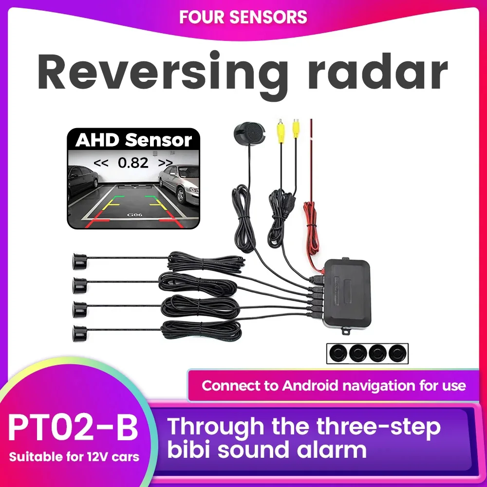 

Водонепроницаемый 4 датчика зуммера 22 мм 12 В автомобильный визуальный датчик парковки звуковая сигнализация индикатор оповещения комплект системы обратного резервного копирования радар