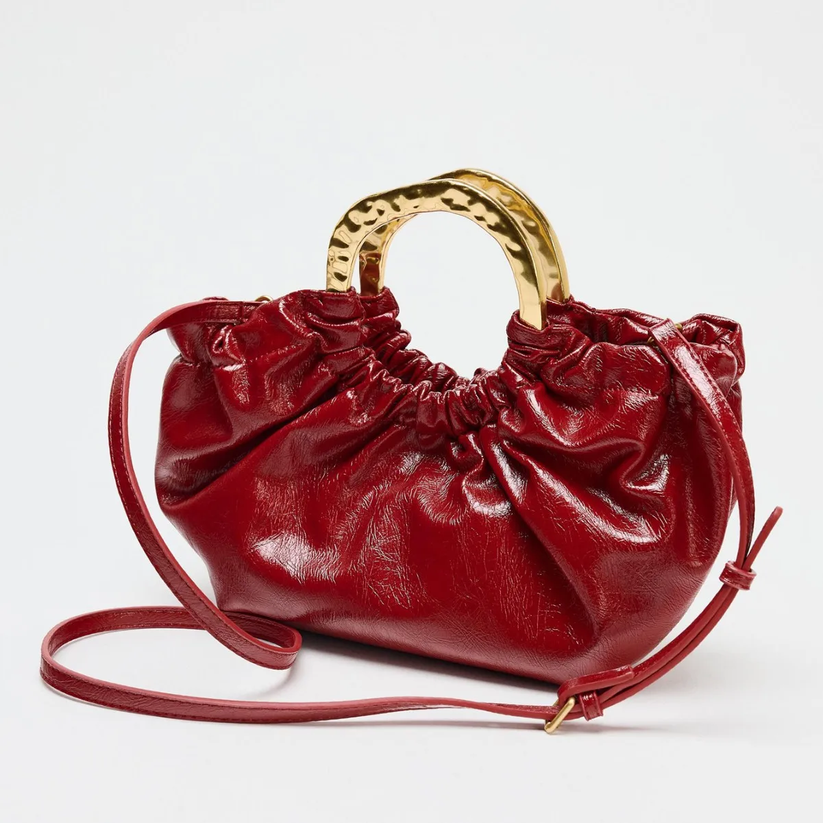 

Модная сумка-полумесяц через плечо, роскошная женская сумка с драпировкой, мягкая сумка-облако из искусственной кожи для женщин, сумка через плечо, НОВИНКА