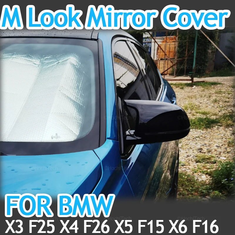 

Carbon Fiber Pattern Black Rearview mirror cover Replacement for BMW F25 X3 F26 X4 F15 X5 F16 X6 2014-2018