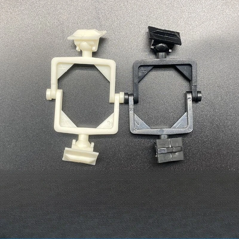 100pcs Gypsum Type Occlusal Frame,Oblique Mouth White/ Black Disposable Occlusal Frame,Plastic Occlusal Frame for Gypsum Base s