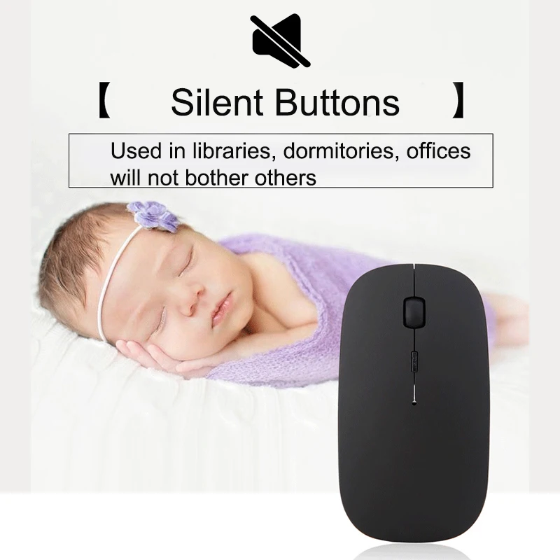 Bluetooth Mouse for Xiaomi Pad 5 Pro 2023 Rechargeable Wireless 2.4G Mouse for Xiaomi Laptop Silent Bluetooth Mice for Mi Pad 5