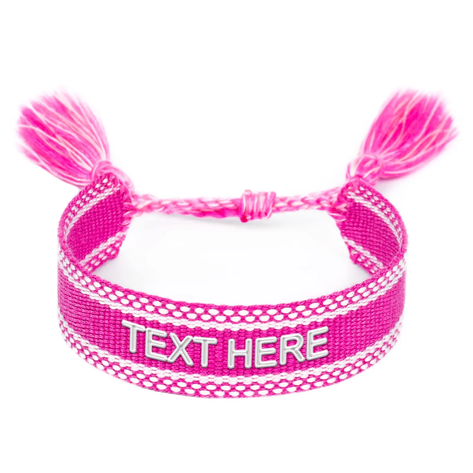 

Personalized Handmade Woven Bracelets for Wedding Party, Customized Bracelets 30/100pcs