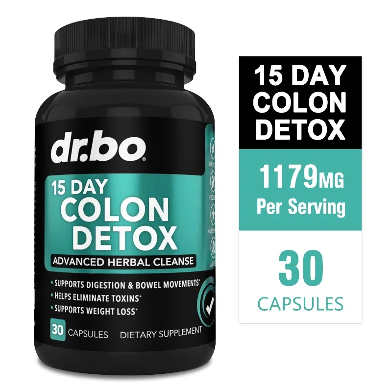 

15-дневные капсулы для детоксикации толстой кишки — нежное очищение и детоксикация, снимает запоры, способствует пищеварению, без GMO