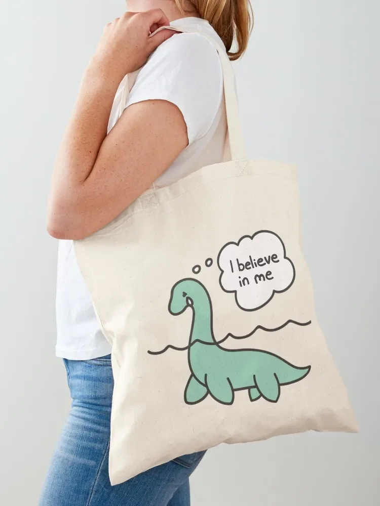 Nessie Believes in Nessie Tote Bag custom canvas bag bags luxury women Bag