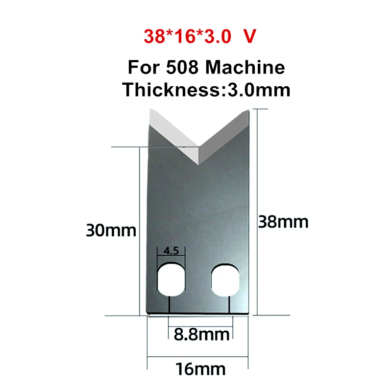 High Speed Steel Blade for SWT508 608 Fully Automatic Computer Wire Stripping Machine High Speed Steel Blade Spare U/V Type