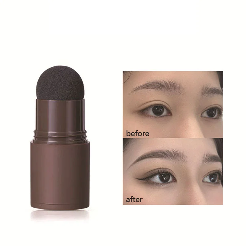 Kit de modelado de sellos para cejas a prueba de agua, definidor de cejas y polvo de relleno, herramientas de maquillaje para mujeres, Kit de plantillas para sellos para cejas,