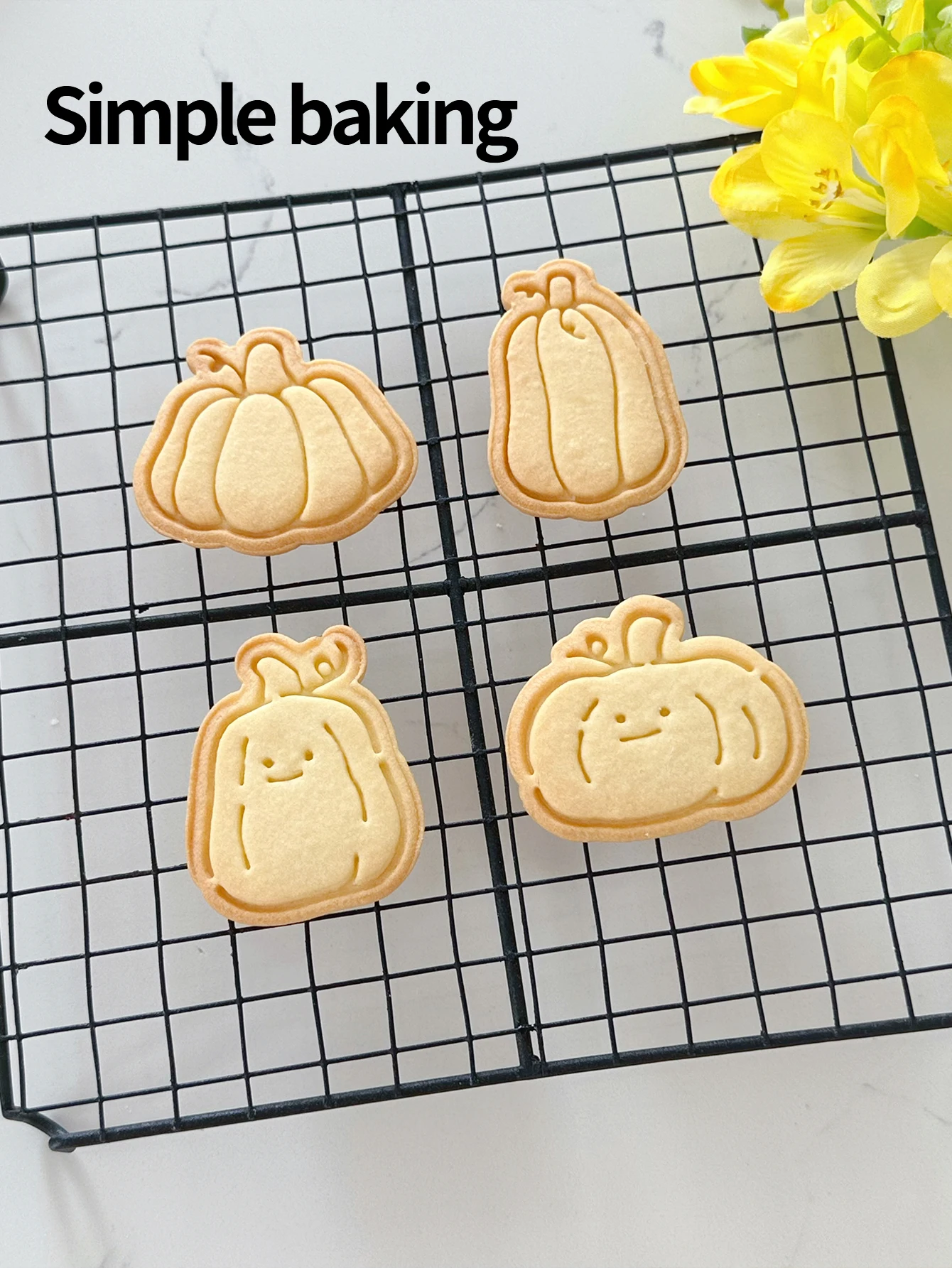 Halloween Pumpkin Series Cookie Cutter with Smiley Face Kitchen Baking Tool for Holiday Decoration One Piece Cookie Mold