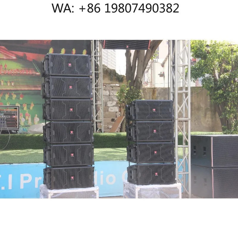 

White Single 10 Inch Line Array Speaker Elegant Professional Audio System for Various Event Stage Performances