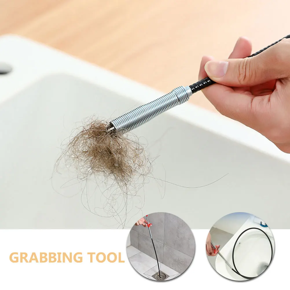 

Flexible Sewer Hair Dredging Tool Durable Pipeline Drain Cleaner Picker for Toilet Kitchen Sink Bathroom Hair Remover