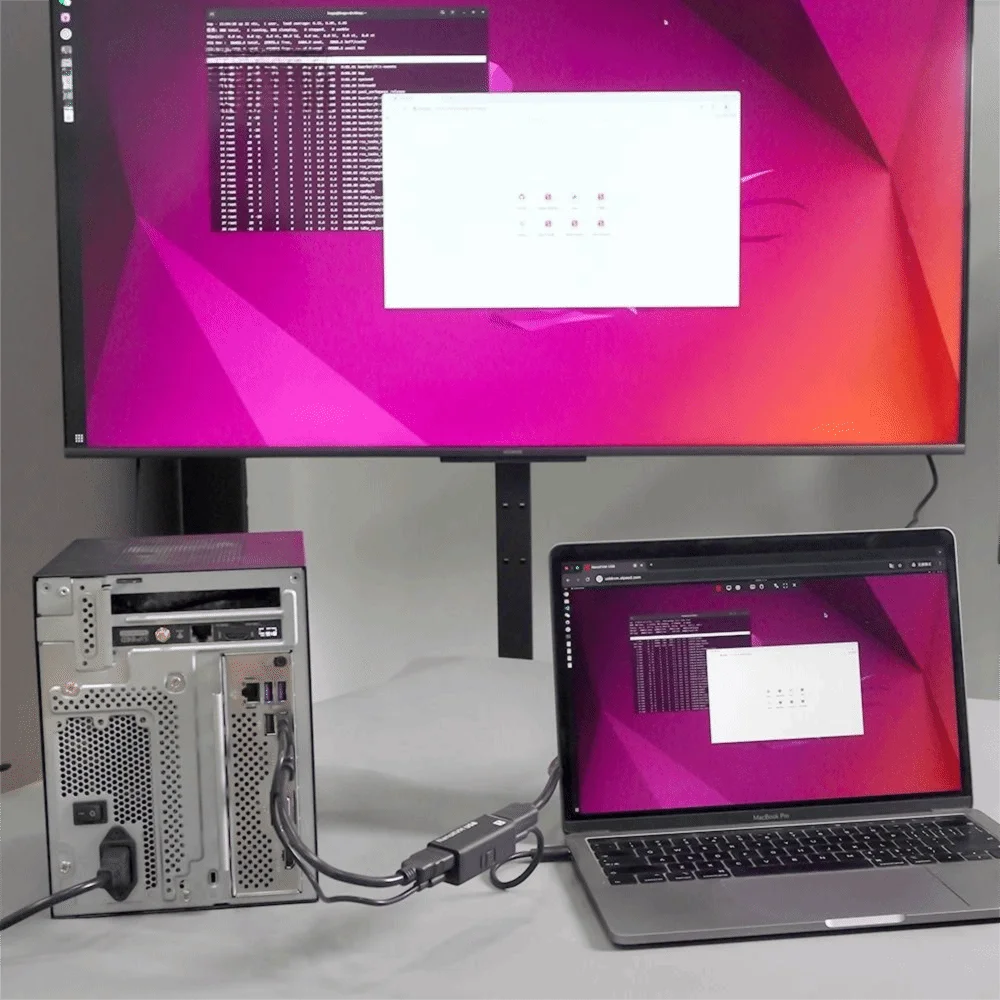 

Серверное управление NanoKVM-USB SBC Работа Техническое обслуживание USB KVM Разрешение 4K Центр обработки данных Переключатель USB