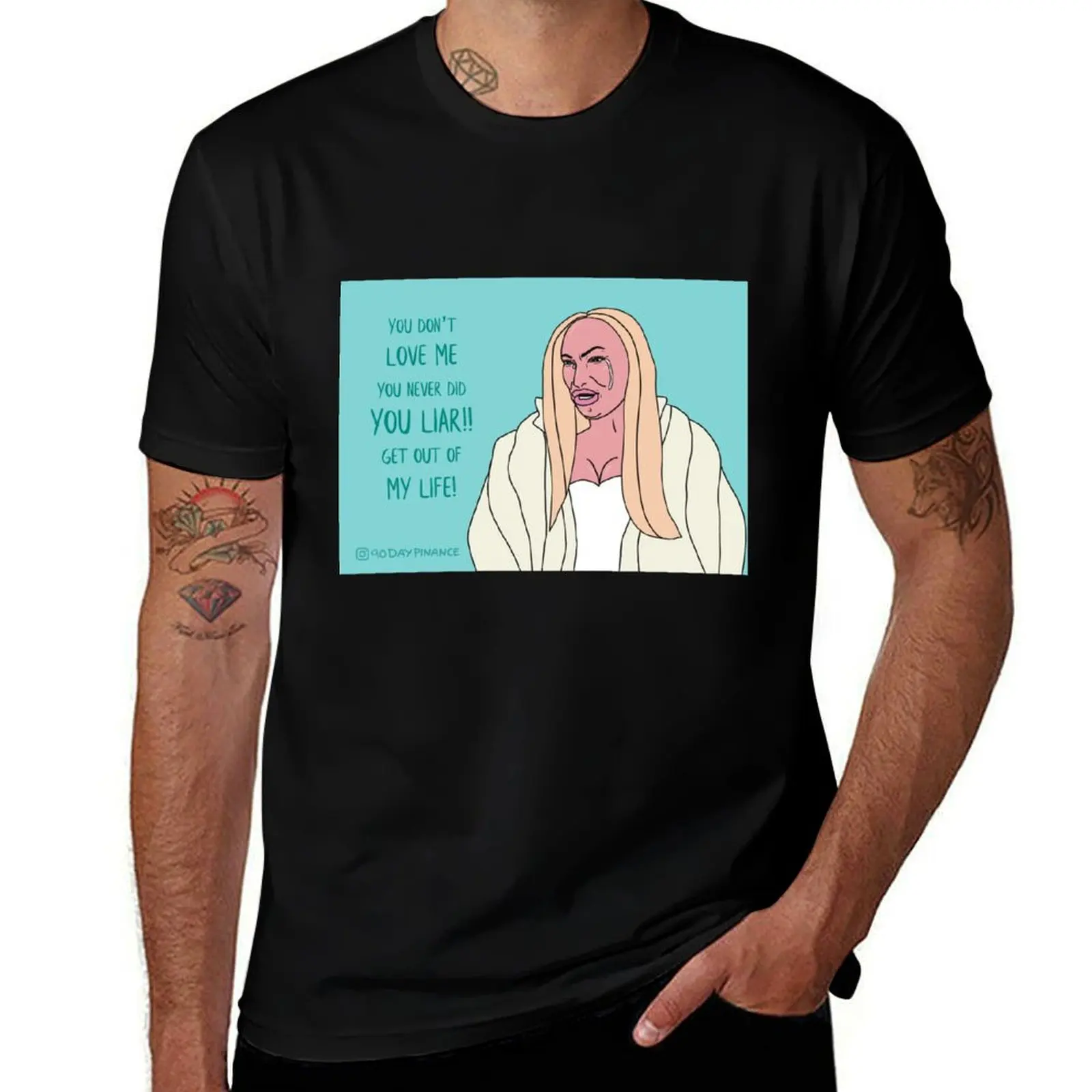 Darcey 90 Day Fiancé You Liar!! T-Shirt Basic Casual Wear Short Sleeve Top T-Shirt