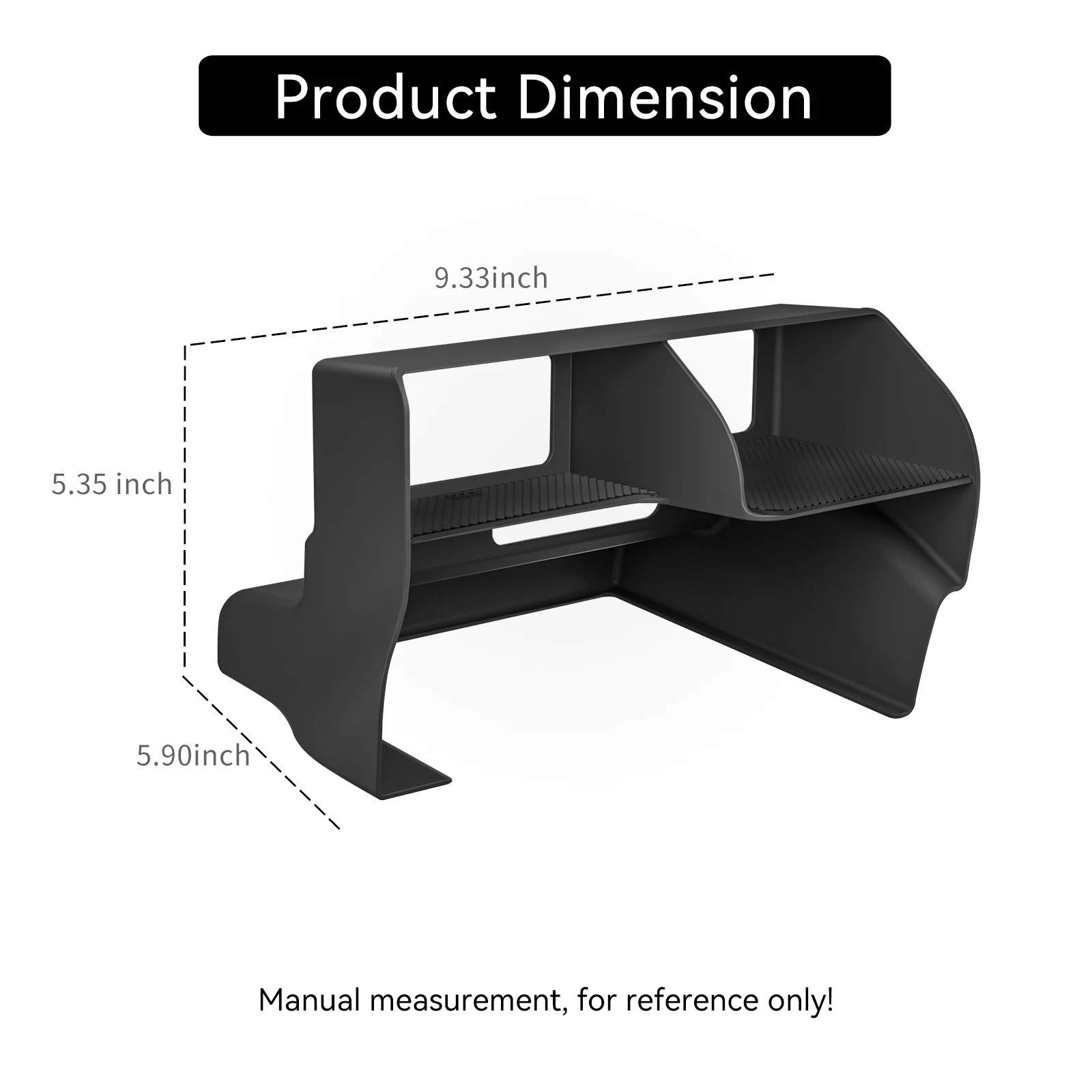 Smabee for Toyota Land Cruiser Prado 250 2024 2025 Car Center Console Storage Box Tray Interior Accessories Tidying BLACK