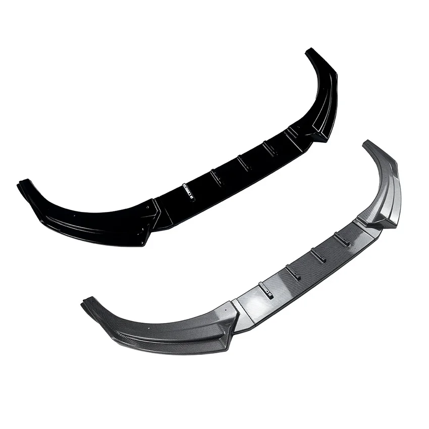 For 2006-2009 VW Polo MK4 9N Facelift Front Splitter Front Bumper Lip Chin Spoiler Splitter Gloss Black Lip Cover Bodykit Tuning view 6