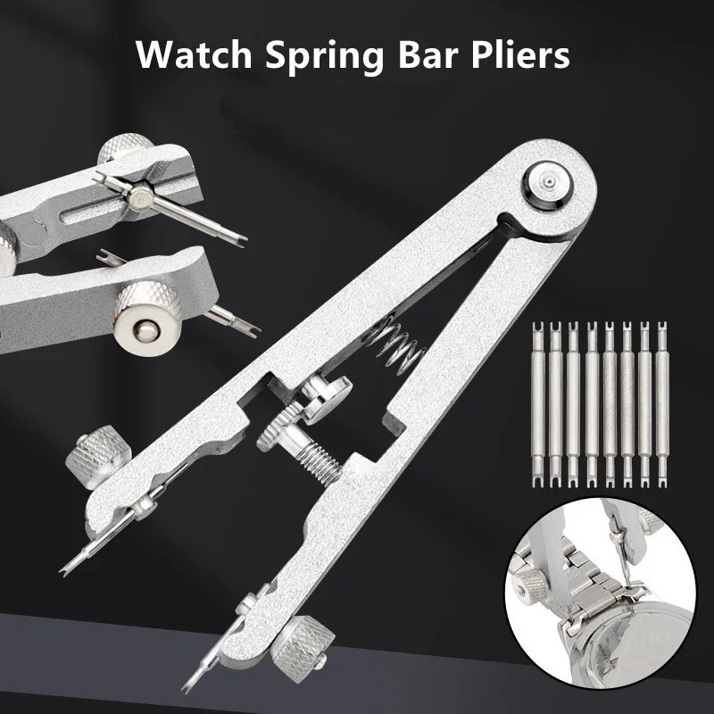 Watch Spring Bar Plier Tool Kit Spring Bar Tweezer Tool For Watch Wrist Bands Strap Removal Repair Fix Set