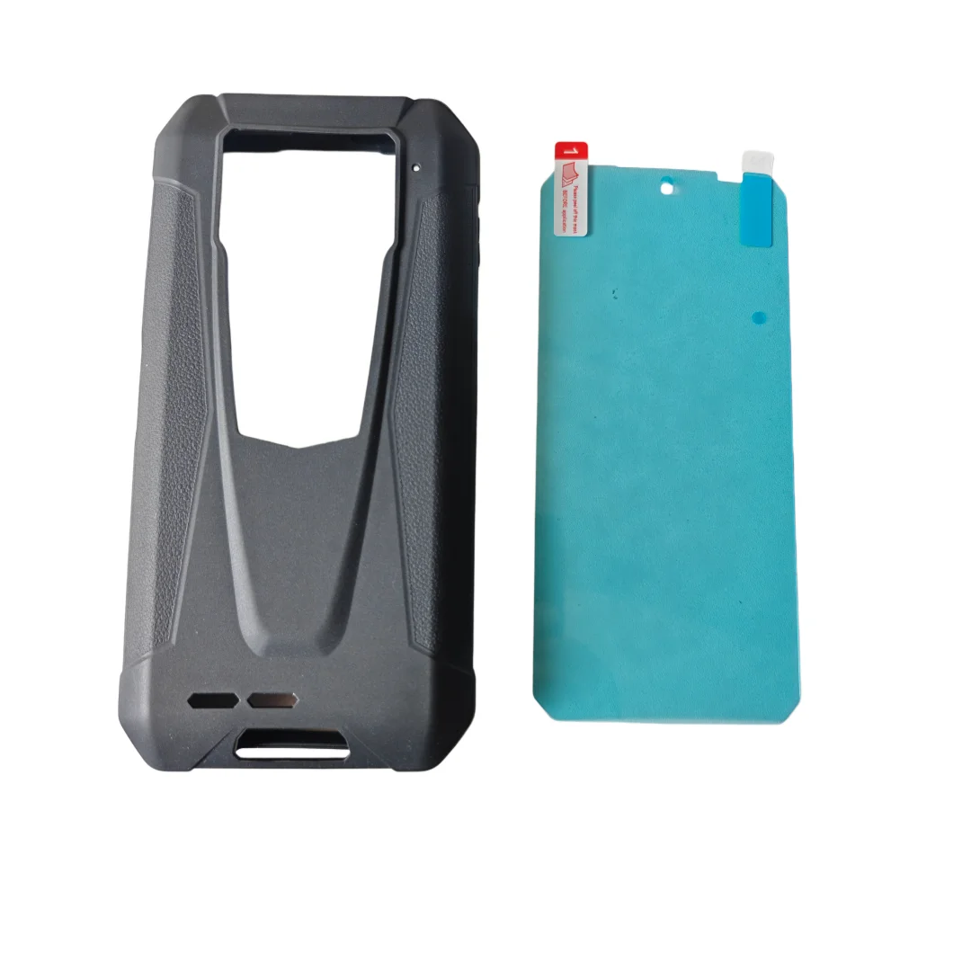 Luxury Silicone Case for 8849 Unihertz TANK 4 With Protective Soft Film Black Cover