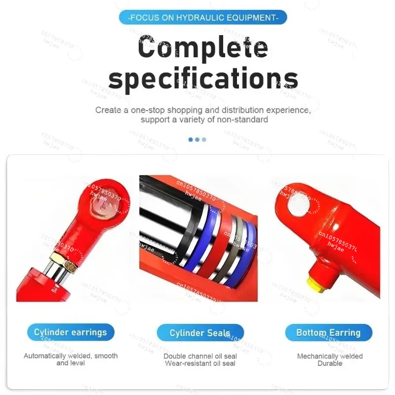 Suitable For  Heavy Duty Hydraulic Cylinder – Industrial Oil Hydraulic Cylinder for Excavators, Cranes, Hydraulic Oil Jack 2 Ton