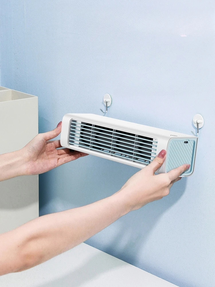 #Non perforated wall mounted powerful small electric fan for household kitchens, bathrooms, bathroom wall mounted