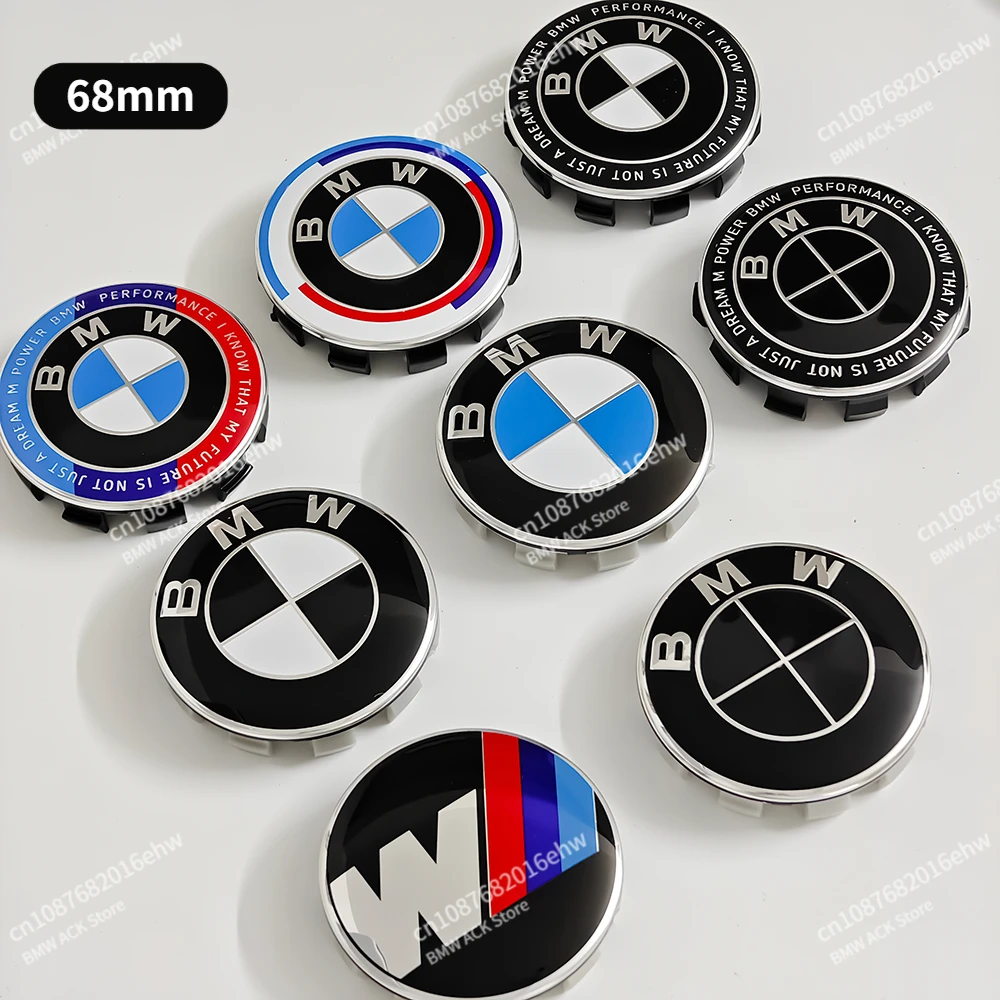 56มม. 68มม. ฝาครอบล้อรถฝาครอบล้อสำหรับ BMW E36 E39 E46 E60 E90 E90 F01 F10 F30 G20 G01 G21 G11 F15 X3 X5 G30 X6