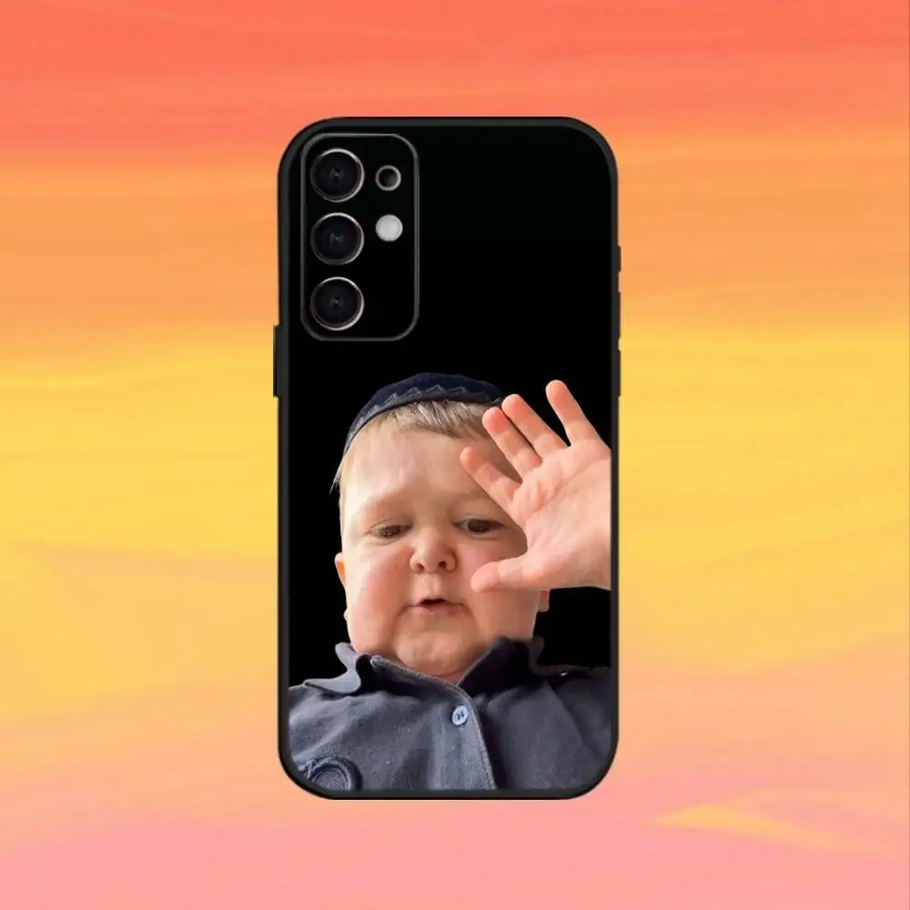 Śmieszne etui na telefon z Hasbulla Babaite na Samsunga S25, S24, S21, S22, S23, S30, Ultra, S20, Plus, Fe, Note, 10, 9, 5G, czarne.