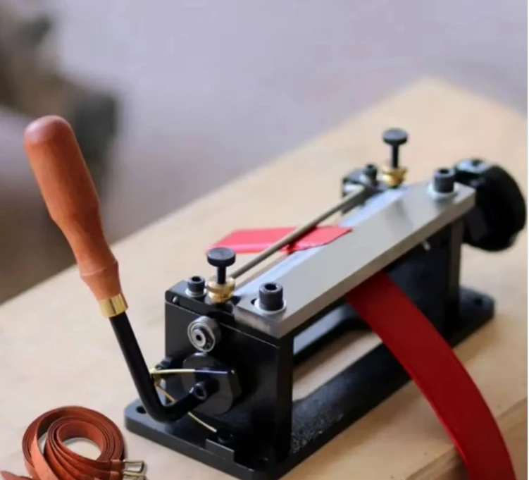New Leather Skiving Machine for Manual Belt Strap Cutting for Tanned Leather Tools Dropshipping Welcome