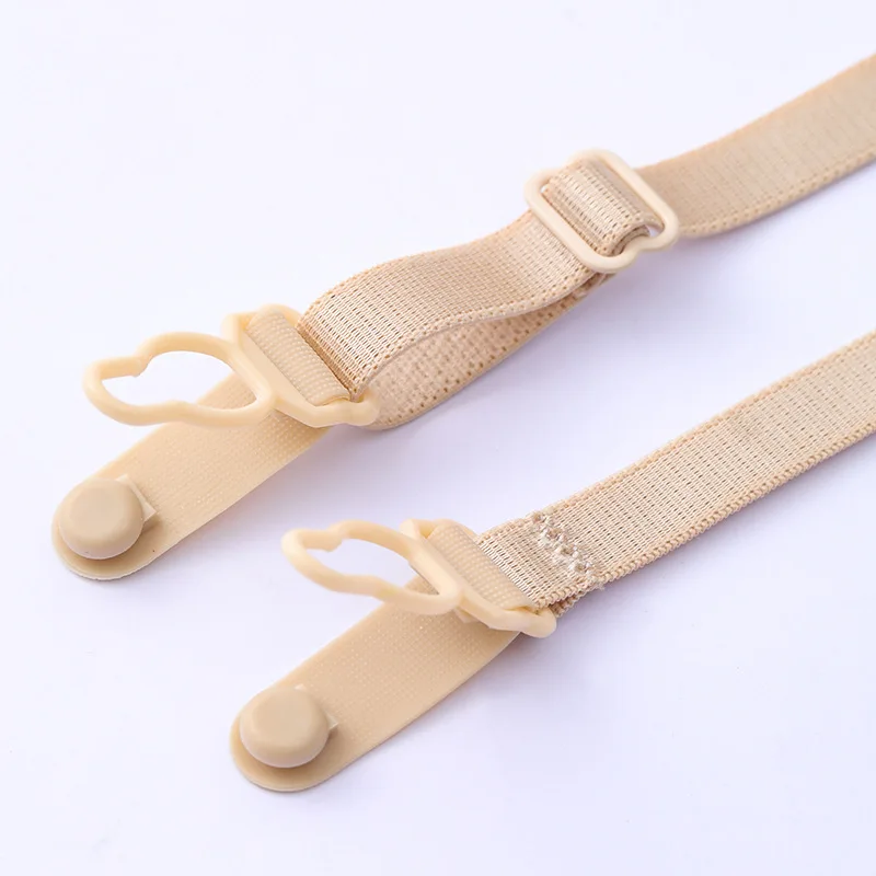 50pcs/Lot Elastic Bra Underwear Shoulder Strap Anti-slip Lengthened 50cm Plastic Gourd Buckle Garter Supplies Plus Size