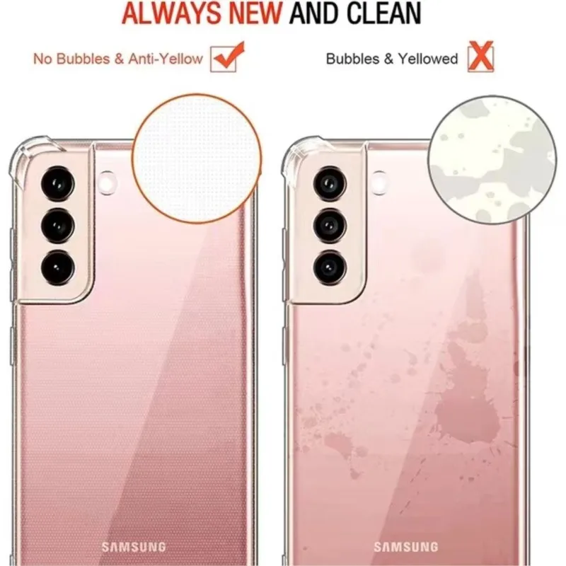 Shockproof Phone Case for Samsung Galaxy A25 A35 A55 A15 A54 A34 A14 5G A24 4G A05S A73 A53 A33 A23 A13 Transparent Back Cover image 2