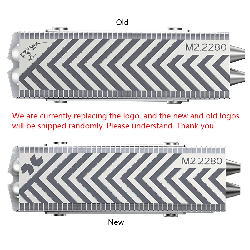 COOLLEO M.2 2280 NVMe SSD Радиатор 2 тепловых трубки SSD-кулер с термопрокладкой 14,8 Вт/мк