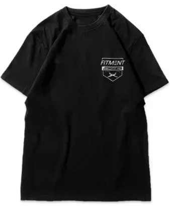 Large Size Cotton Men's BC Modified Car T-shirt with Shock Absorption and Twisted Teeth Hellaflush Print Versatile T-shirt Top