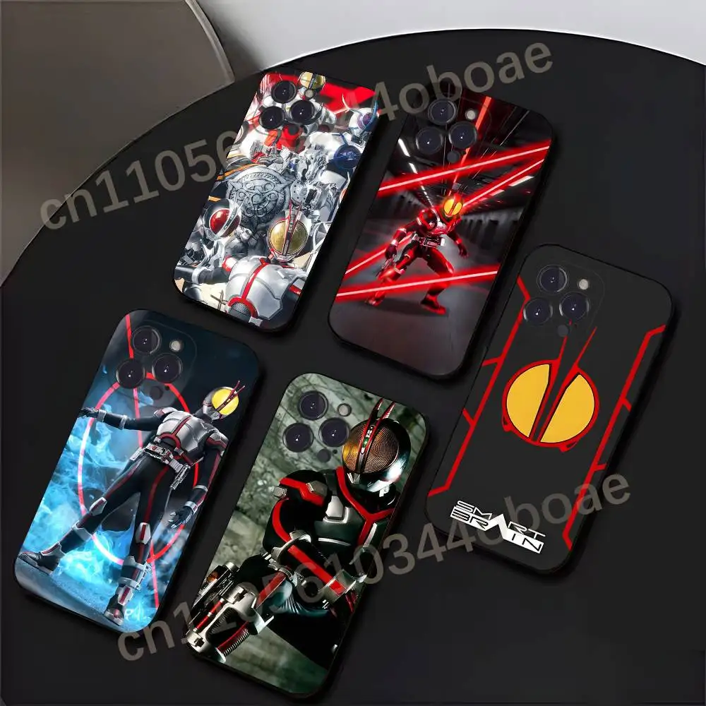 Cool Kamen Rider Faiz 555 Phone Case For iPhone 17,16,15,14,13,12,11,Pro,MAX,Plus TPU Soft To Skin-friendly Cover