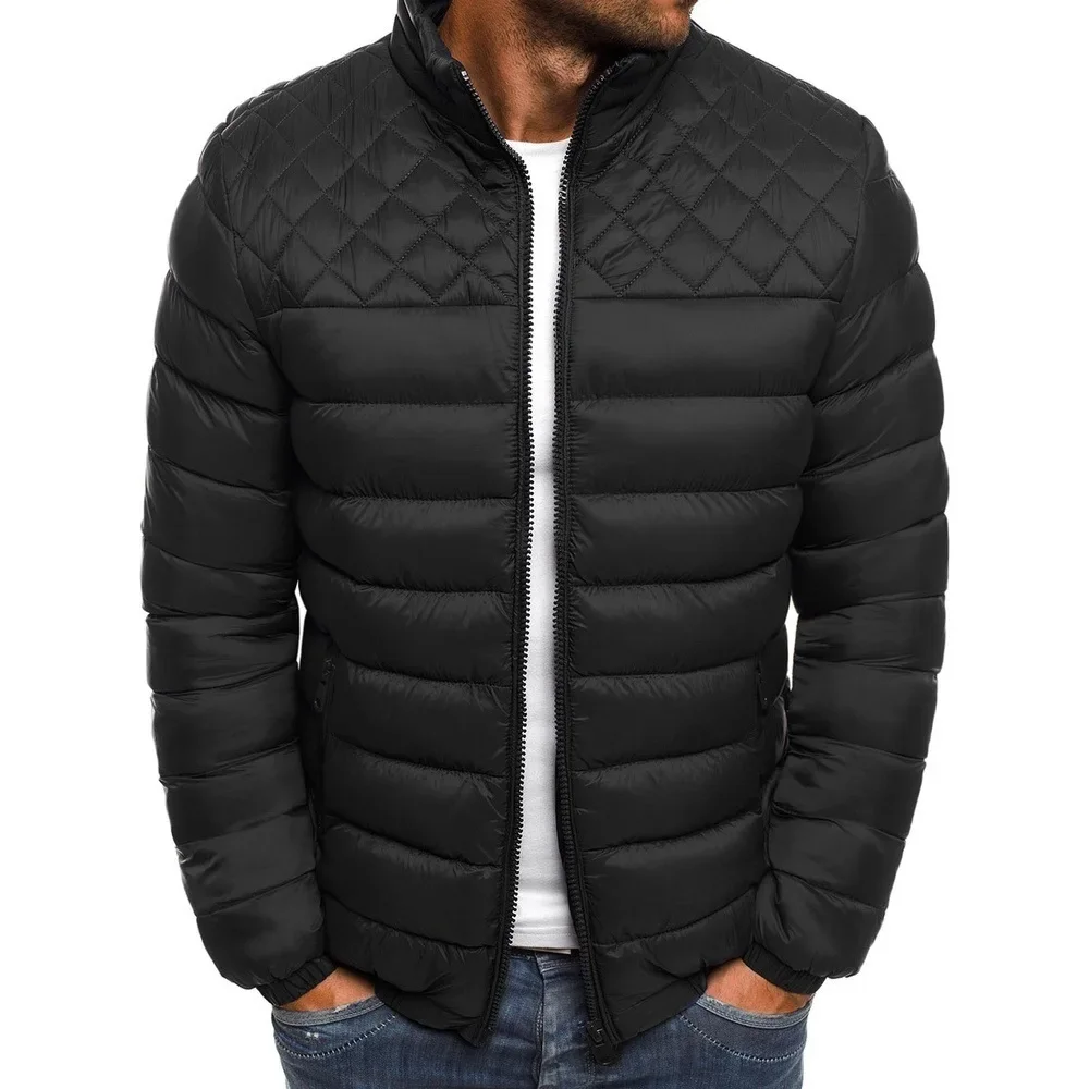 Mens Winter Jackets Casual Men\'s Outwear Coats Packable Lightweight Zipper Jacket Ski  Thicker Streetwear Fashion Male Clothes