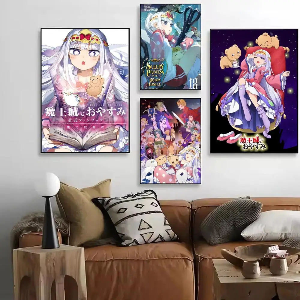 Sleepy Princess In The Demon Castle Poster Art HD Art Sticky Wall Waterproof Home Living Room Bar Decoration