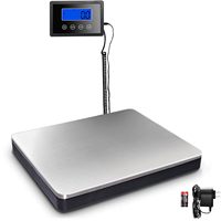 Shipping scale of 360 pounds with high precision, resistant stainless steel postal scale with timer/clamp/tare