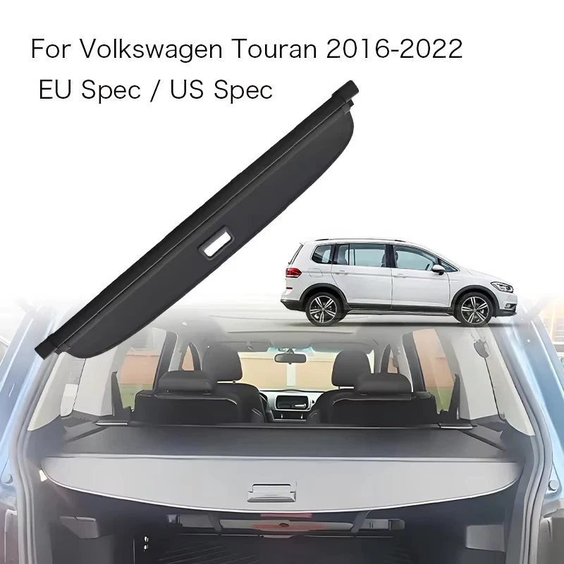 

Автомобильная шторка-органайзер для багажника Volkswagen Touran 2016-2022 MK2 (версии для ЕС/США), защитная шторка-полка для заднего багажника