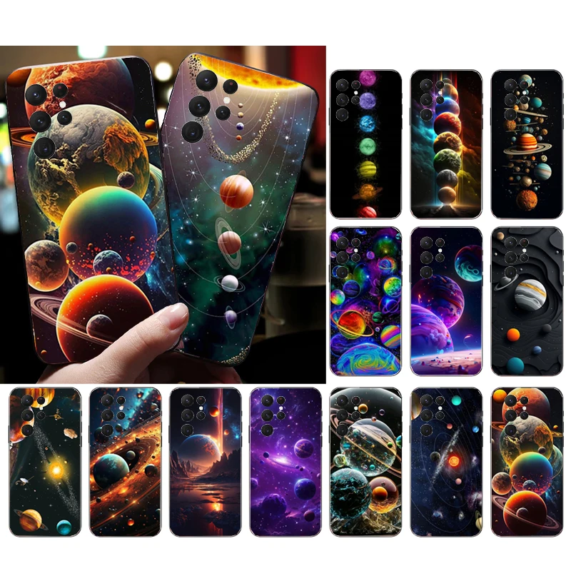 Etui na telefon z motywem planet, galaktyk i kosmosu do Samsung Galaxy S26 S25 S24 S23 S22 Ultra S23 S22 S25 Plus S24 FE S26Edge