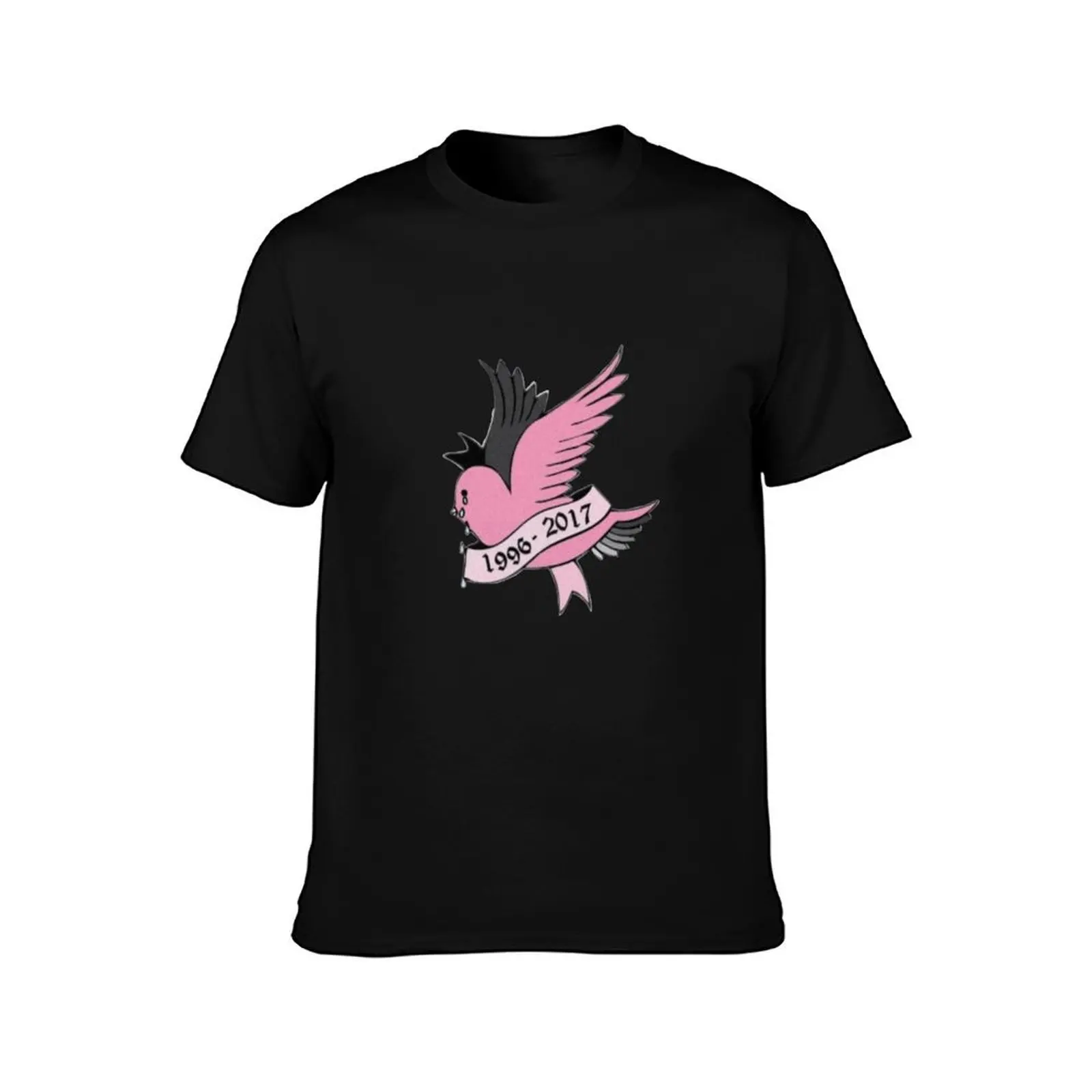 Lil Peep Crybaby sticker T-Shirt, Summer Casual Cotton Tee, Oversized Streetwear Tops, Vintage Graphic Print, Unisex Men Women