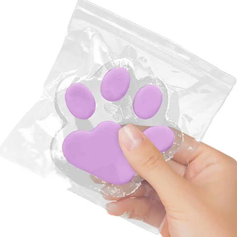 นุ่มบีบของเล่นเด็ก Cat PAW Shape Pinch Fidget ของเล่นช้า Rebound Pinch ของเล่นยืดหยุ่นบีบของเล่นสําหรับชายหญิงเด็กวัยหัดเดินผู้ใหญ่