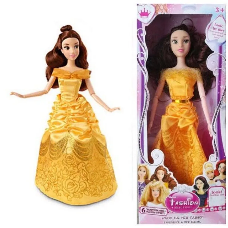 Hasbro Disney Princess Blancanieves Belle Cenicienta conjunto creativo lindo muñeca de juguete para niña regalo personalizado vestido de dibujos animados muñeca de juguete