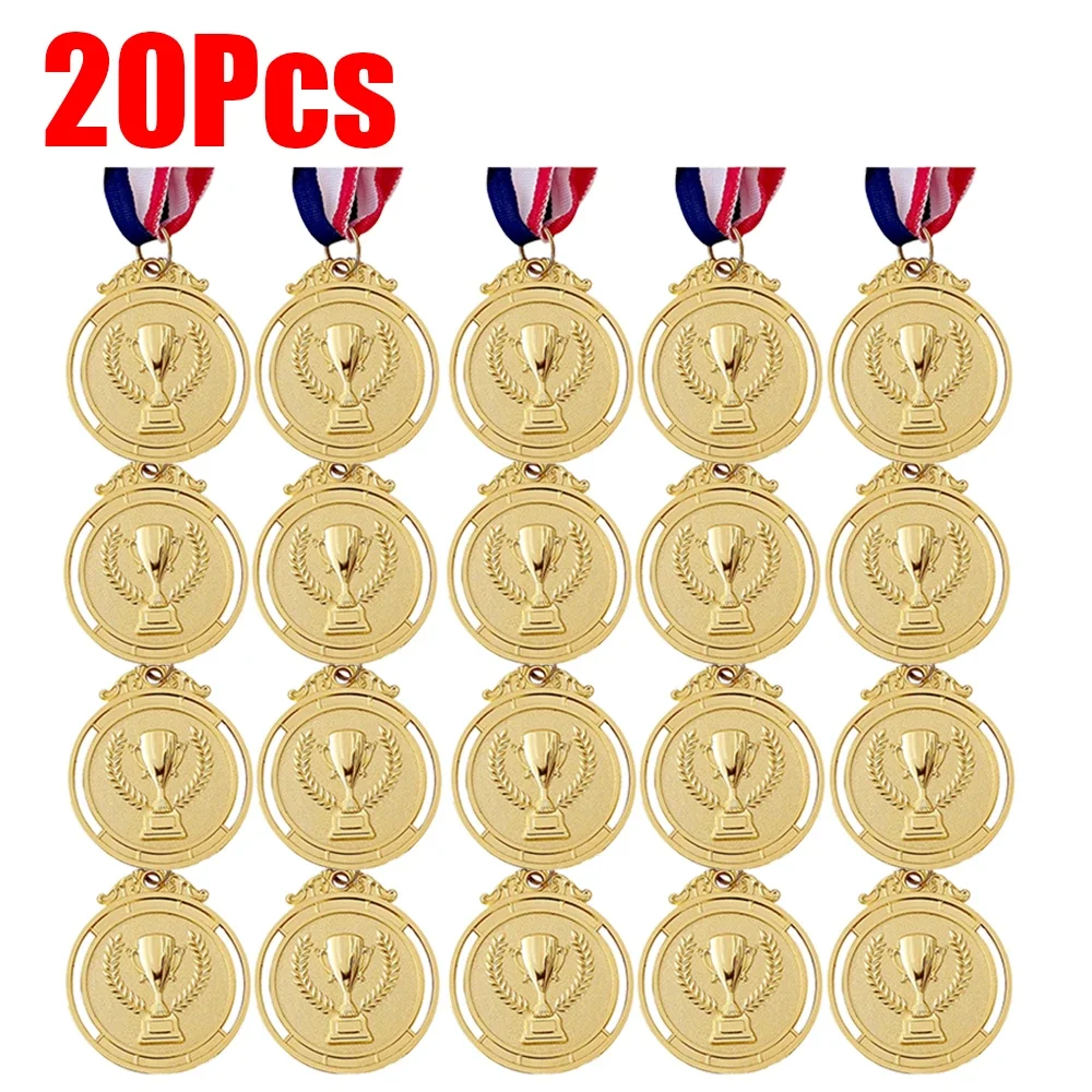 10-30xWinner Beloning Goud Zilver Brons Award Medaille met Neklint 1e 2e 3e Prijs Medaille voor Sport Competitie Prijs voor Kinderen