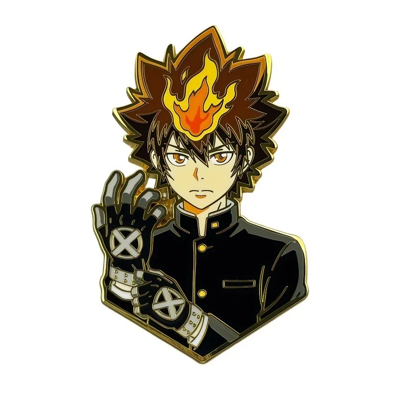 Tutor New Japanese Anime Cartoon Metal Brooch with Creative and Personalized Design Badge Versatile Decorative Accessories