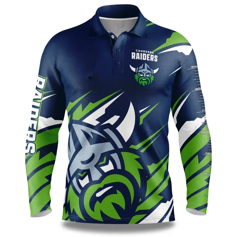 

2024 CANBERRA RAIDERS ADULT FISHFINDER FISHING SHIRT RUGBY JERSEY 2024/25 Raiders "Fish Finder" Fishing Shirt size S---5XL